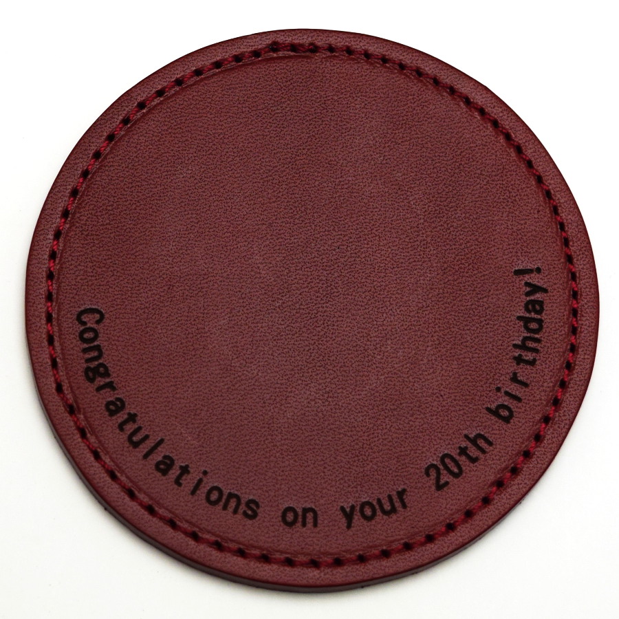 成人祝いコースター刻印部分拡大"